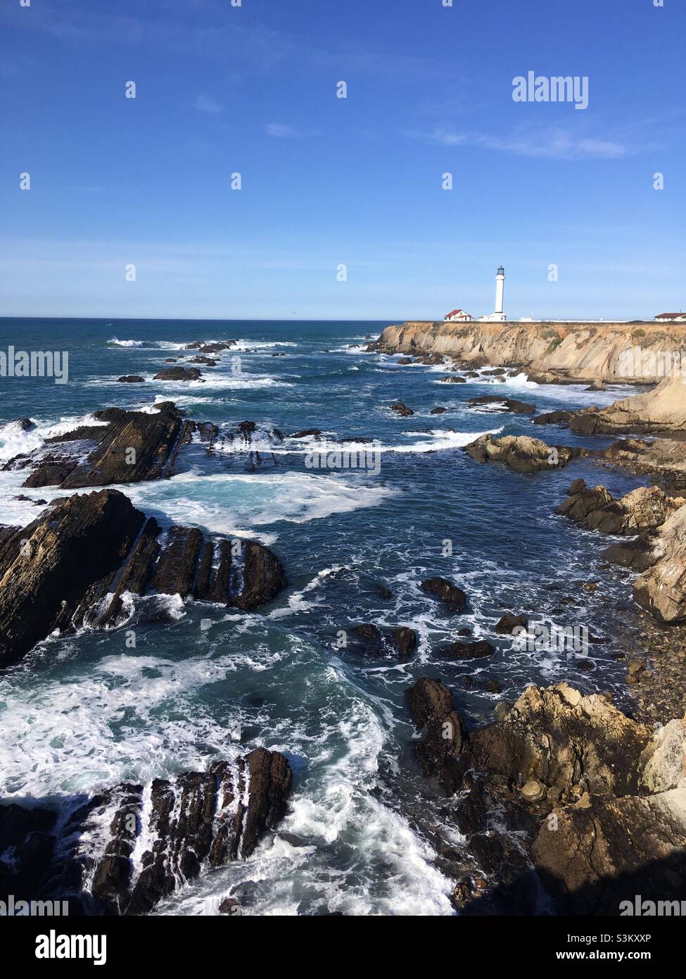 Point Arena Lighthouse California Stock Photo - Alamy