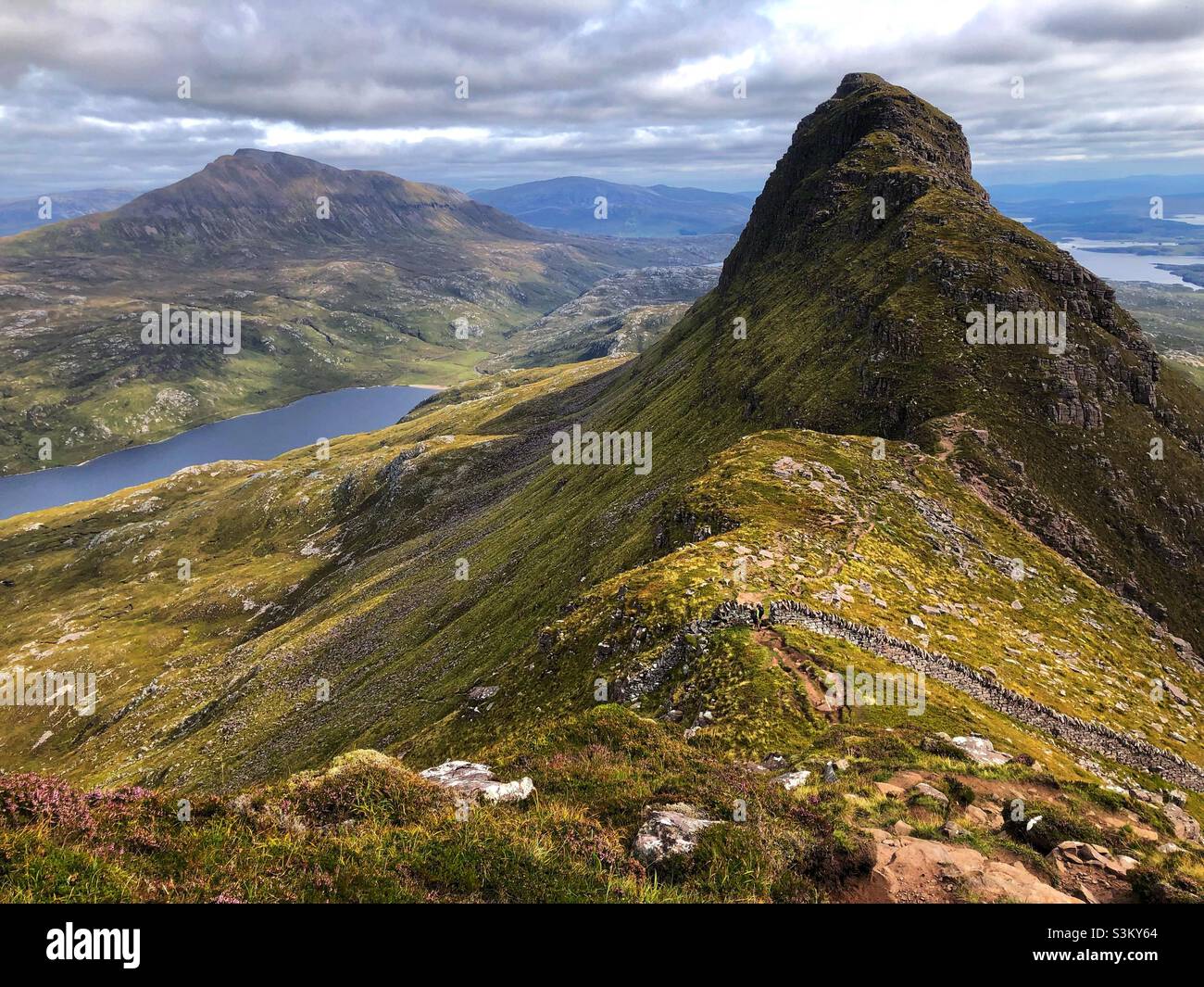 Suilven looking east, Scotland - Smartphone Captured Stock Image