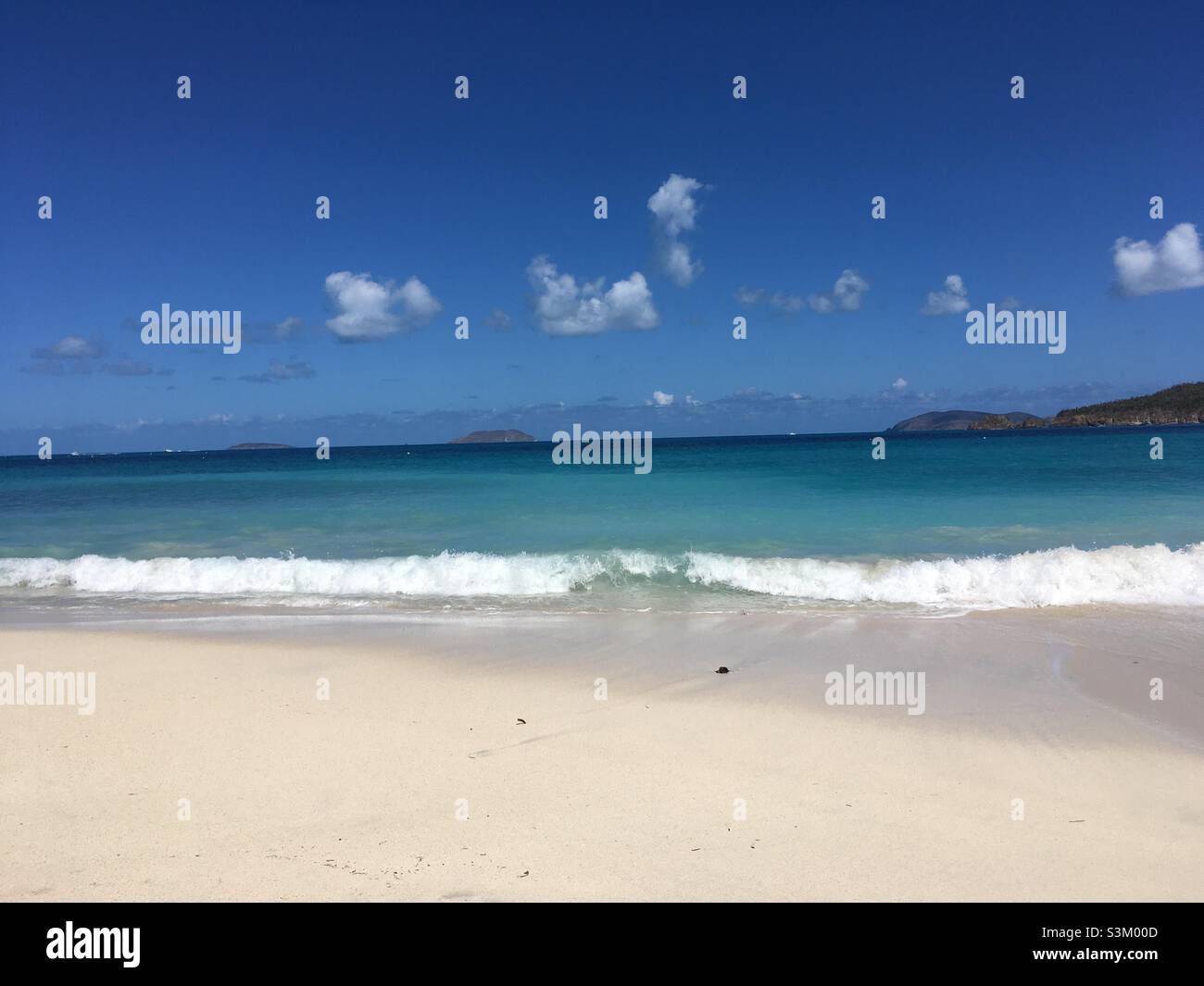 Cinnamon Bay beach, St. John, US Virgin Islands Stock Photo - Alamy