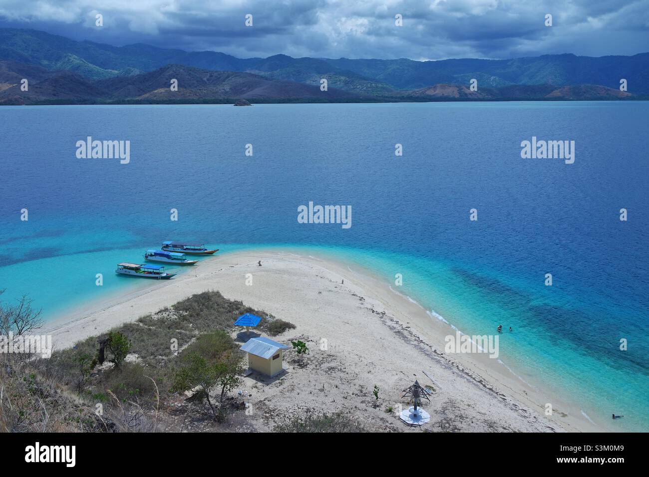 17 Islands or Pulau Tujuhbelas is a collection of actually more than twenty islets forming a marine park called ‘Taman Wisata Alam Laut 17 Pulau Riung’ on Flores’ northern coast. Stock Photo