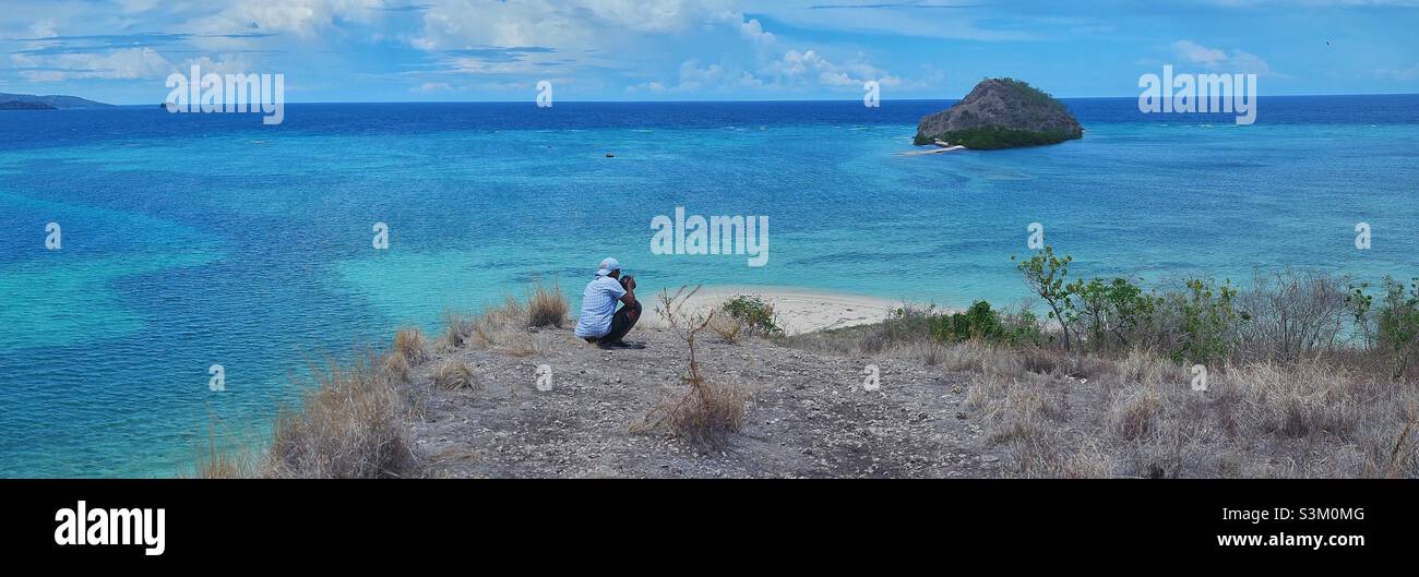 17 Islands or Pulau Tujuh belas is a collection of actually more than twenty islets forming a marine park called ‘Taman Wisata Alam Laut 17 Pulau Riung’ on Flores’ northern coast. Stock Photo