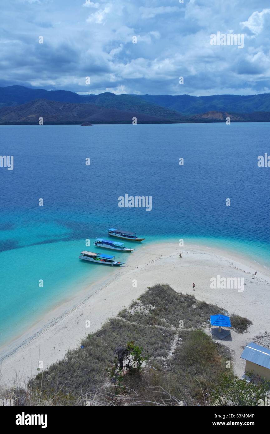 17 Islands or Pulau Tujuh belas is a collection of actually more than twenty islets forming a marine park called ‘Taman Wisata Alam Laut 17 Pulau Riung’ on Flores’ northern coast. Stock Photo
