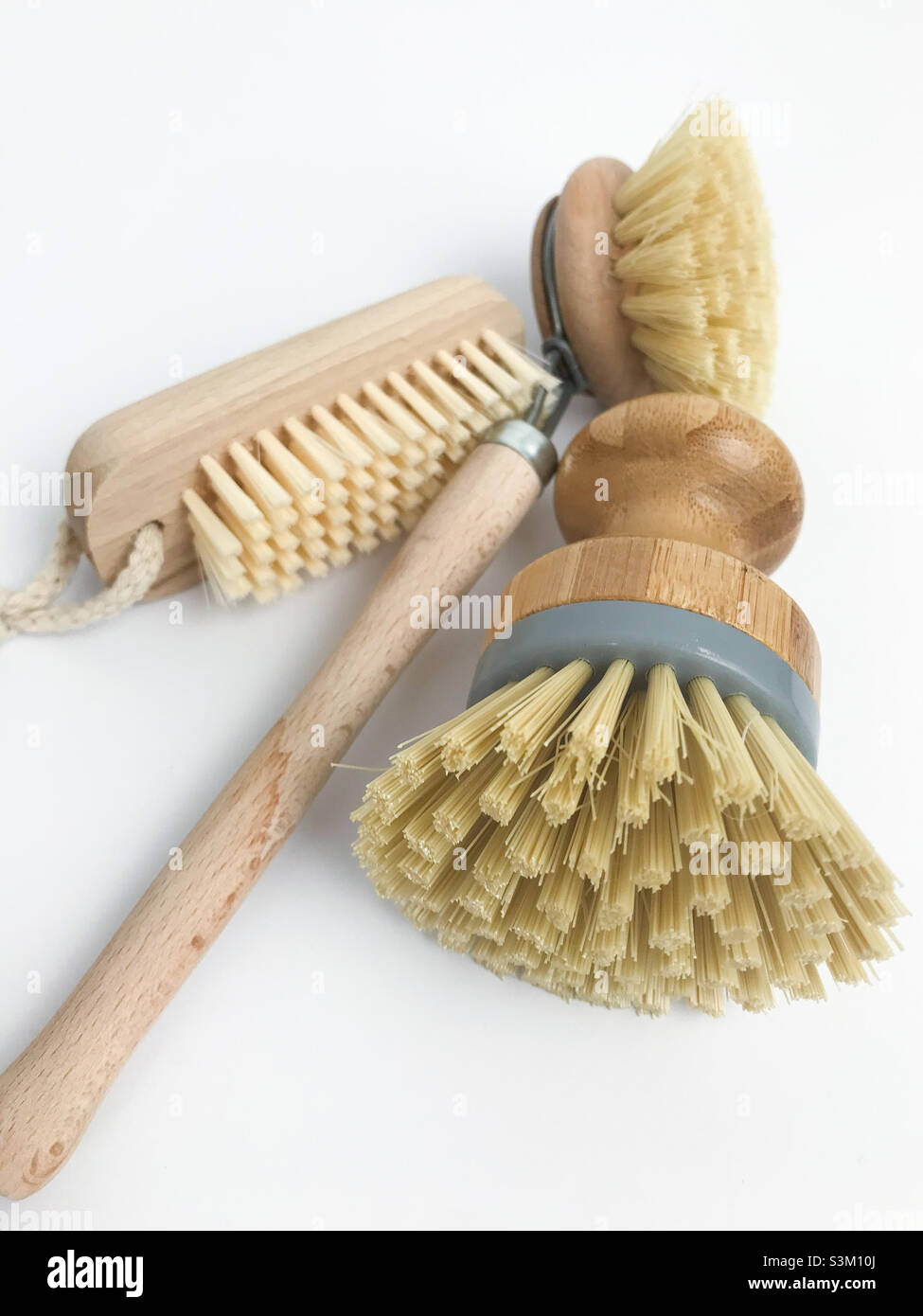 Zero Waste Cleaning brush in The kitchen Stock Photo