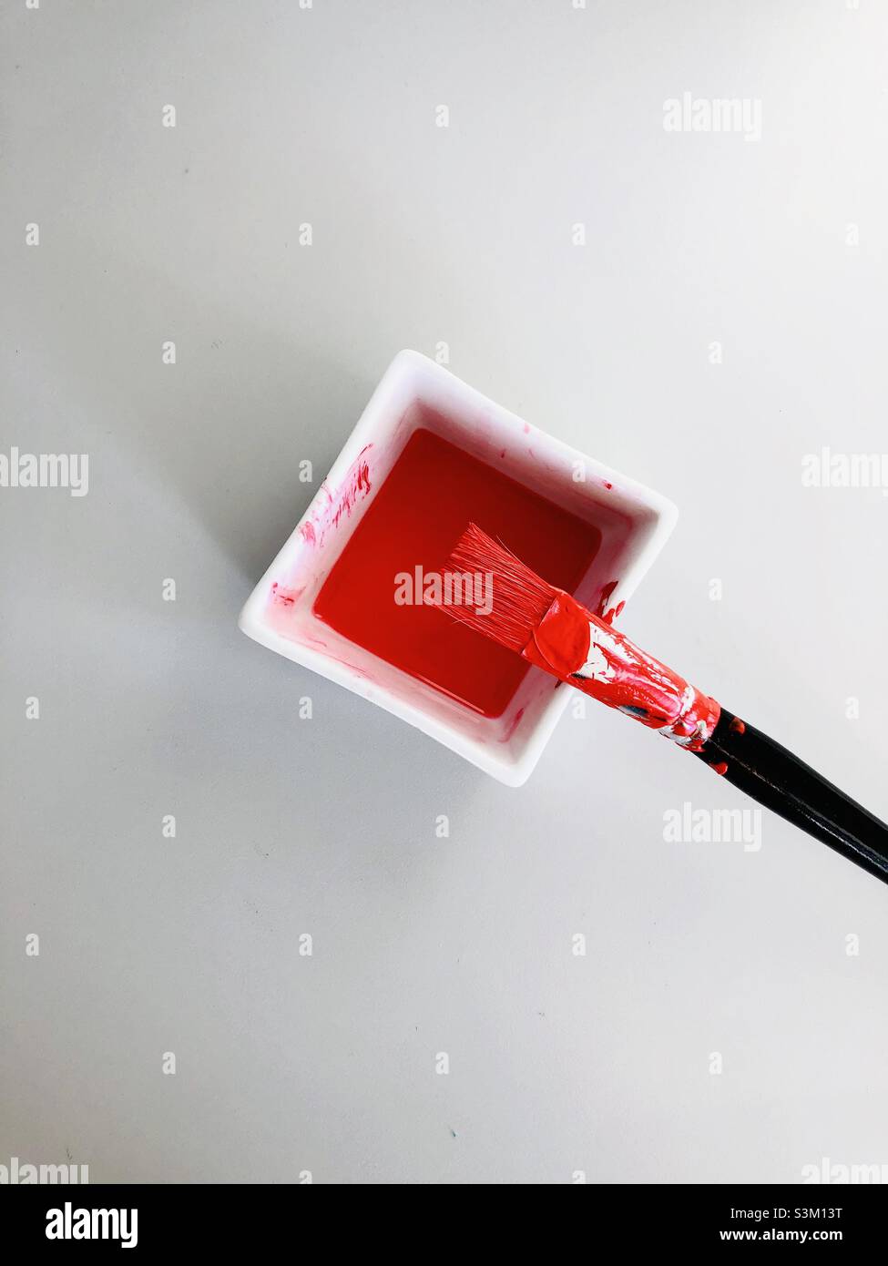 Red color - Smartphone Captured Stock Image