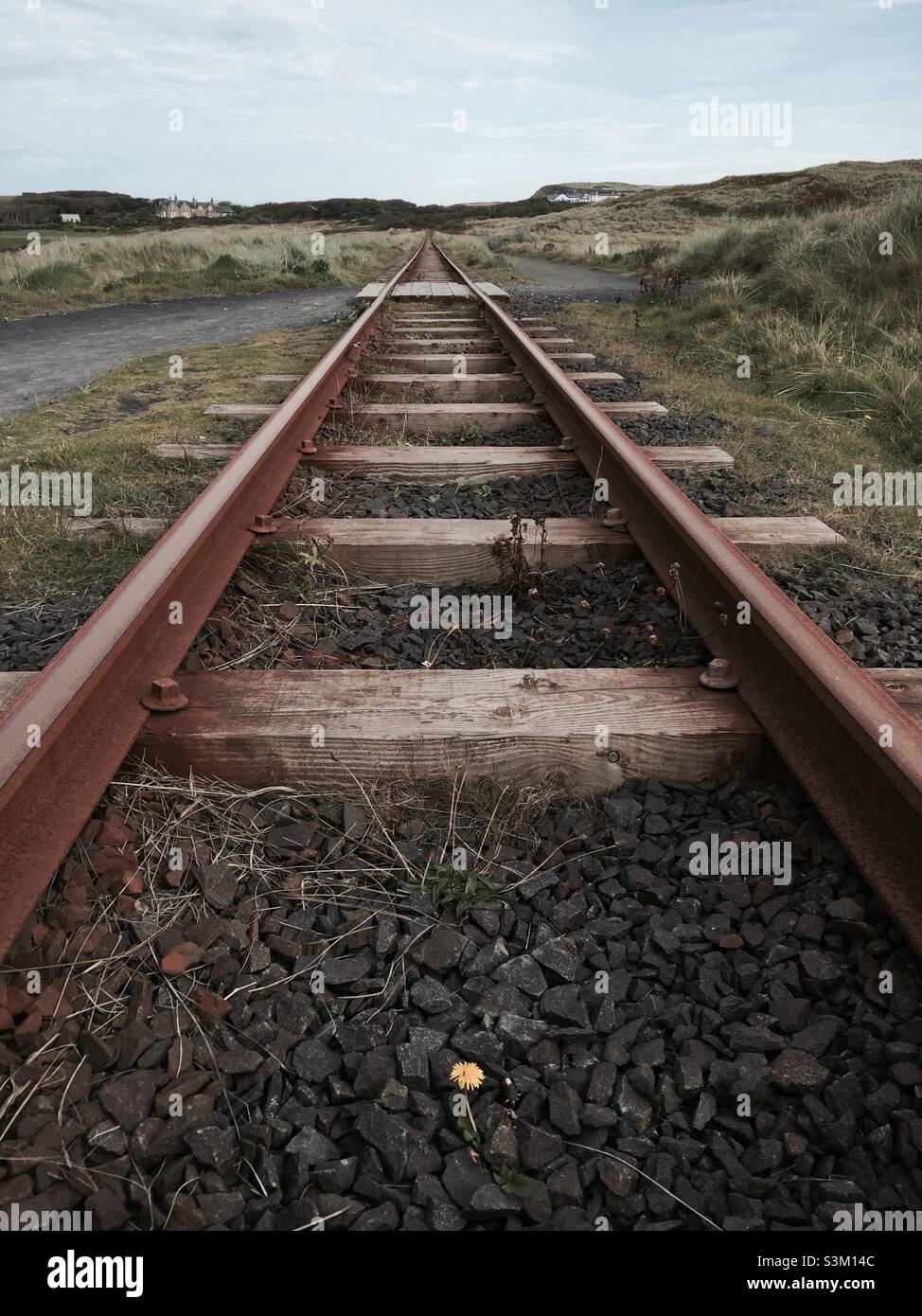 Rail track Stock Photo