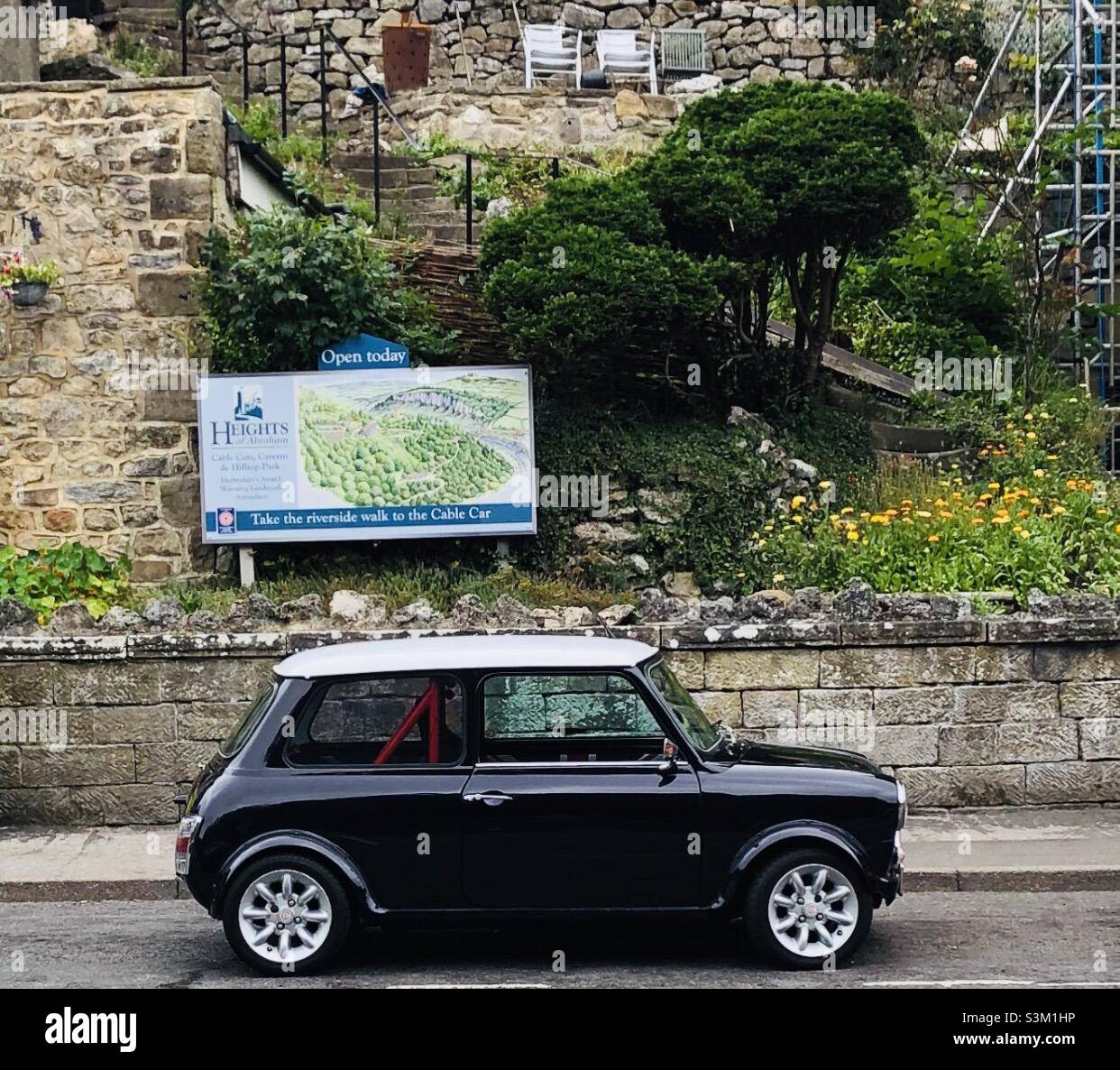 1970s Mini - Matlock Bath Derbyshire U.K. - Smartphone Captured Stock Image