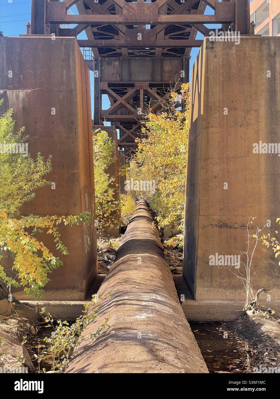 Pipeline trail Stock Photo