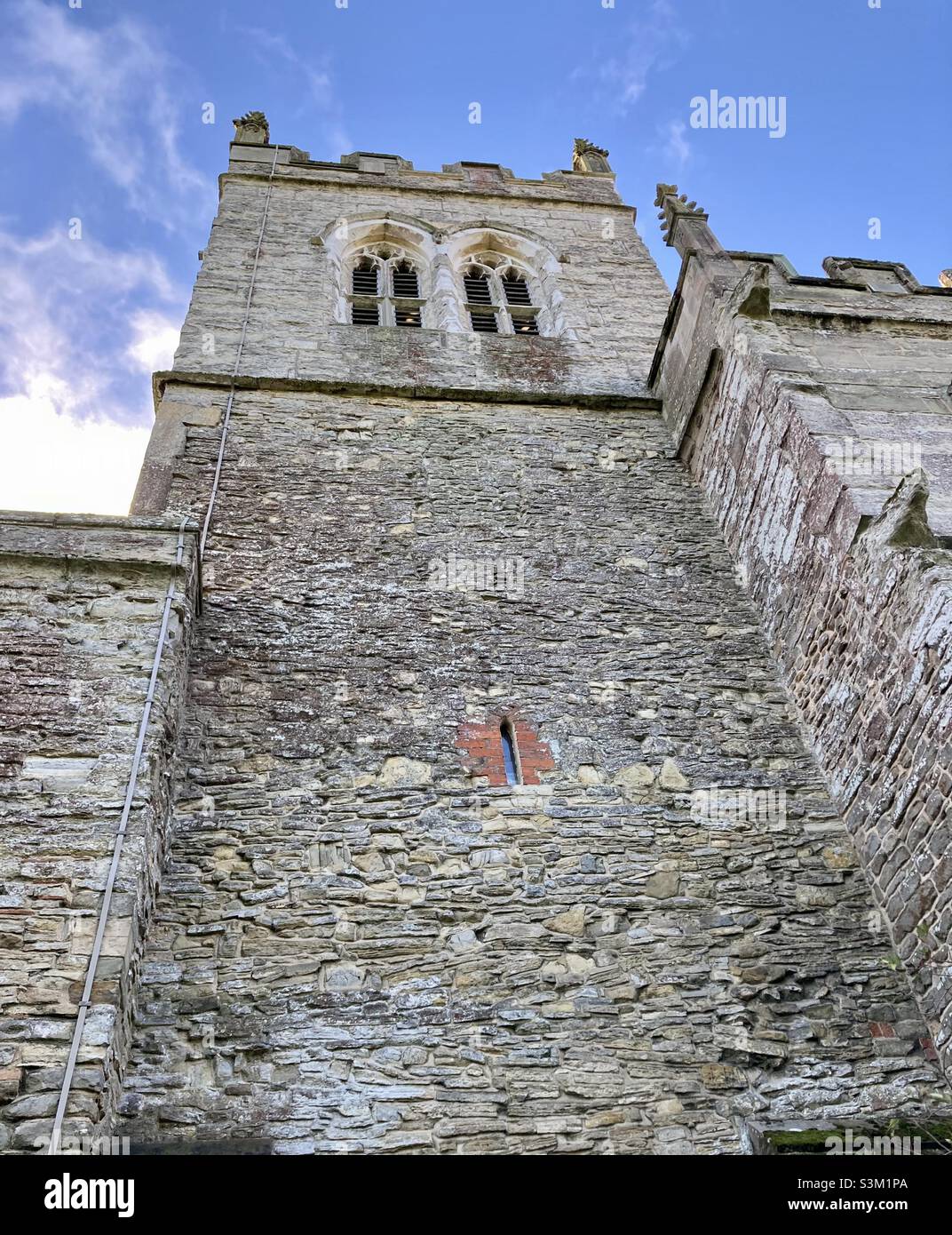 Saint Peter’s Church, Wooton Wawen, Warwickshire, the county’s oldest Saxon church. The tower was built 1035-40 - Smartphone Captured Stock Image