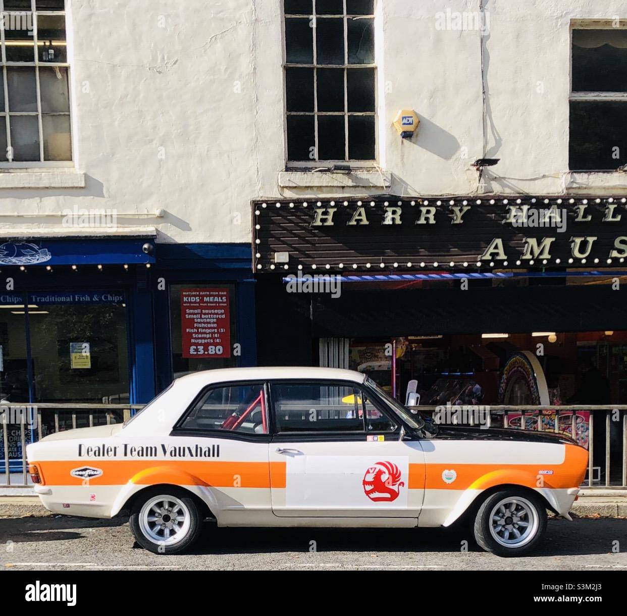 1970 Vauxhall Viva DeLuxe - Matlock Bath Derbyshire U.K. - Smartphone Captured Stock Image