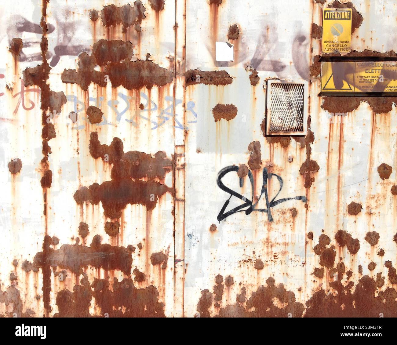 Old iron door in Italy - Smartphone Captured Stock Image