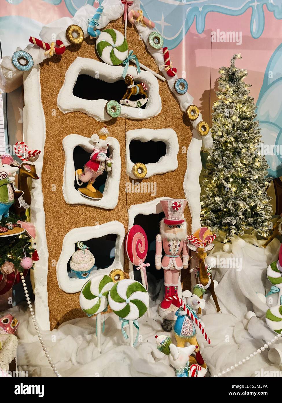 Christmas gingerbread house - Smartphone Captured Stock Image