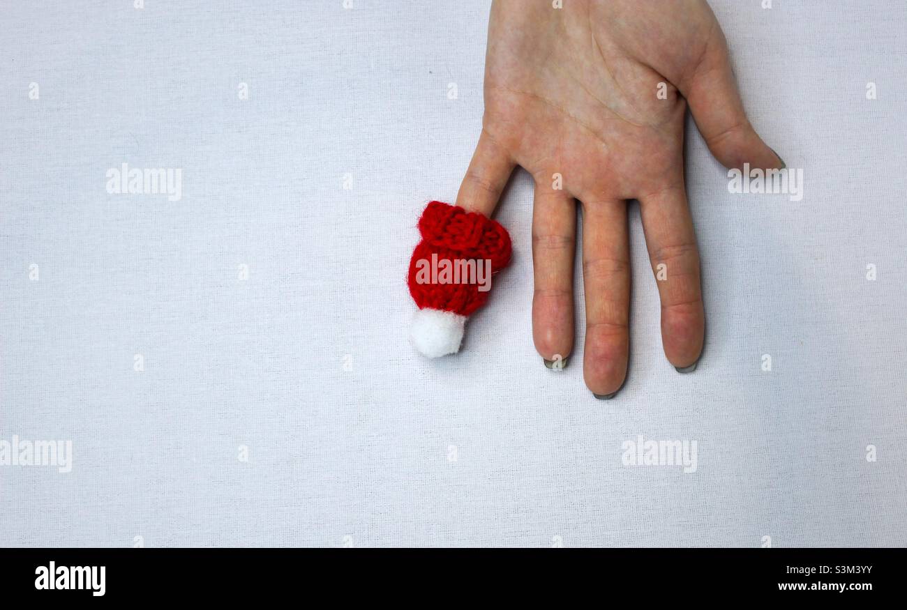 Small cute Santa Claus’s hat - Smartphone Captured Stock Image