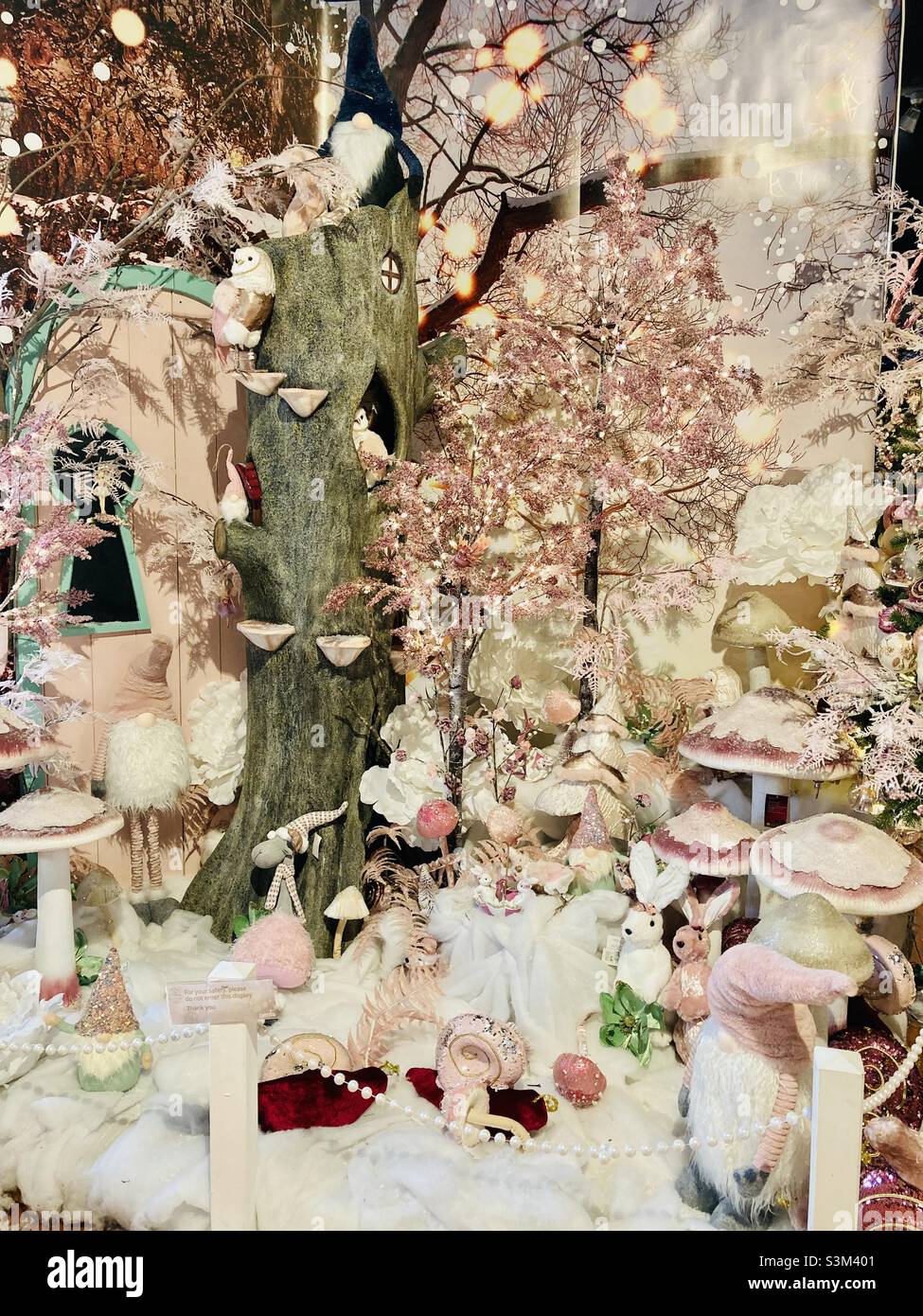 Winter wonderland display - Smartphone Captured Stock Image