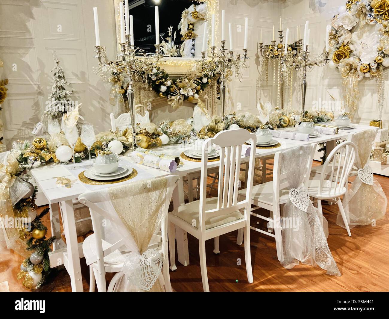 Christmas table - Smartphone Captured Stock Image