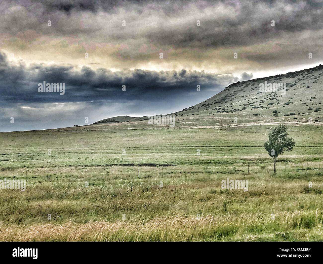 Dramatic shelf cloud in Gauteng, South Africa - Smartphone Captured Stock Image Dramatic shelf cloud in Gauteng, South Africa - Smartphone Captured Stock Image