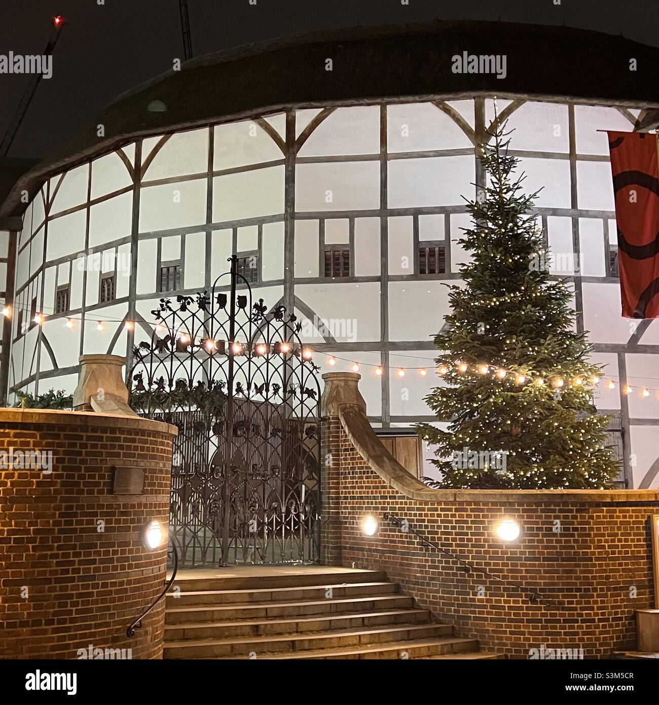Globe Theatre London recreation of Shakespeare Original theatre - Smartphone Captured Stock Image