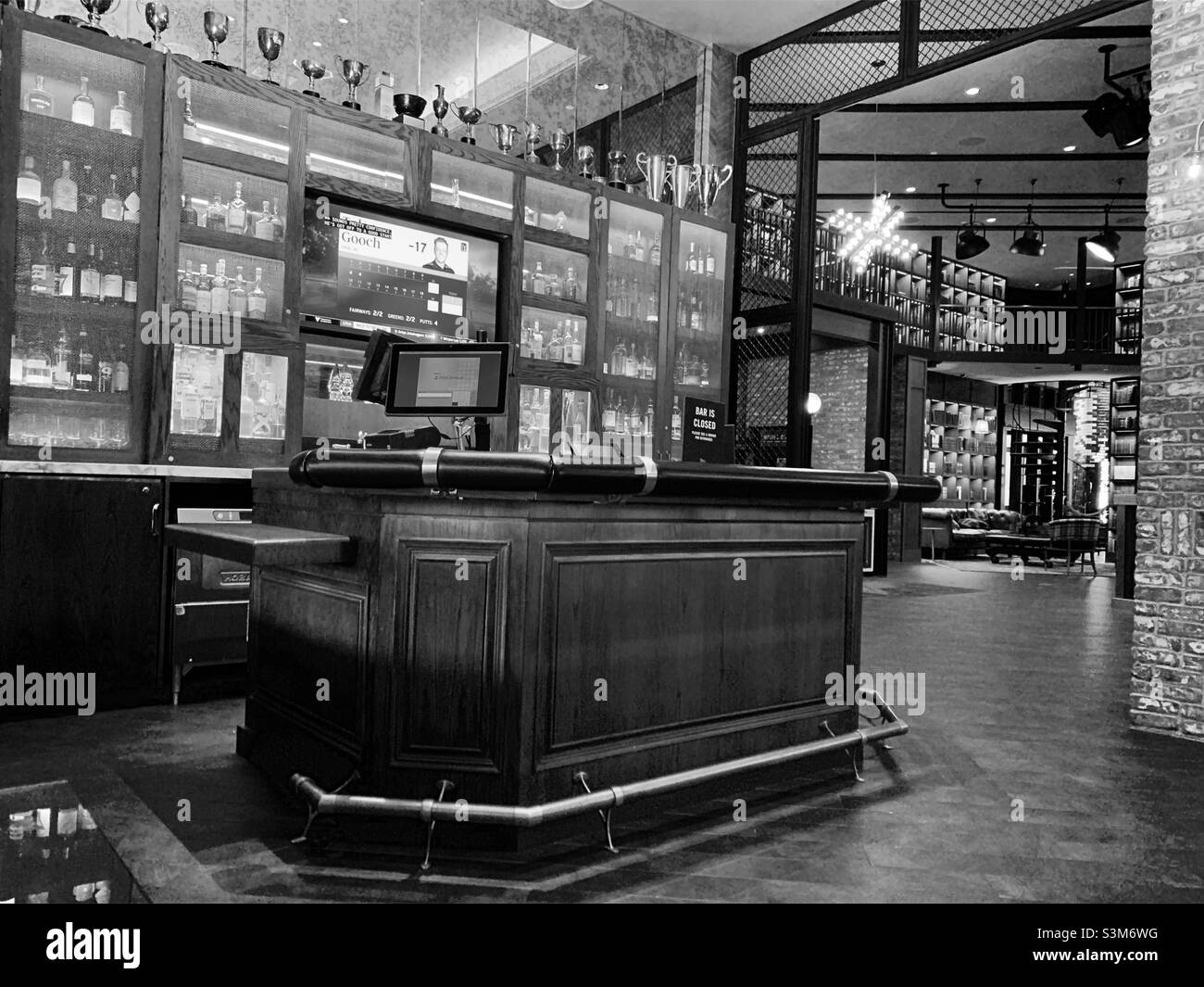 Lobby, MGM Springfield Hotel, Springfield, Massachusetts, United States, North America - Smartphone Captured Stock Image