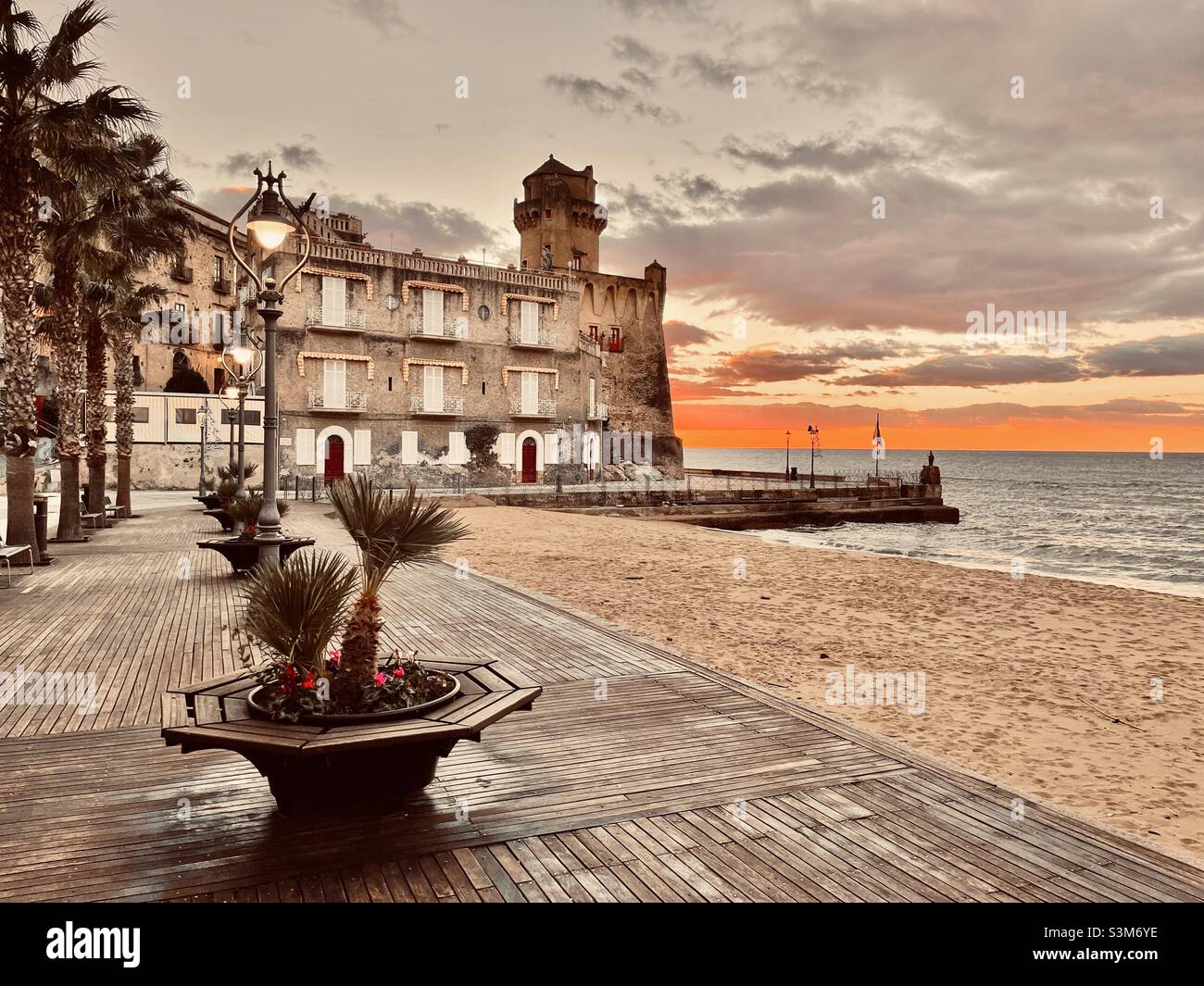 Santa Maria di Castellabate beach, Cilento National Park - Smartphone Captured Stock Image