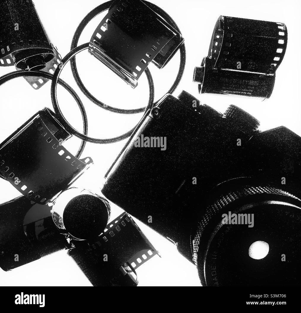 35mm photography. - Smartphone Captured Stock Image