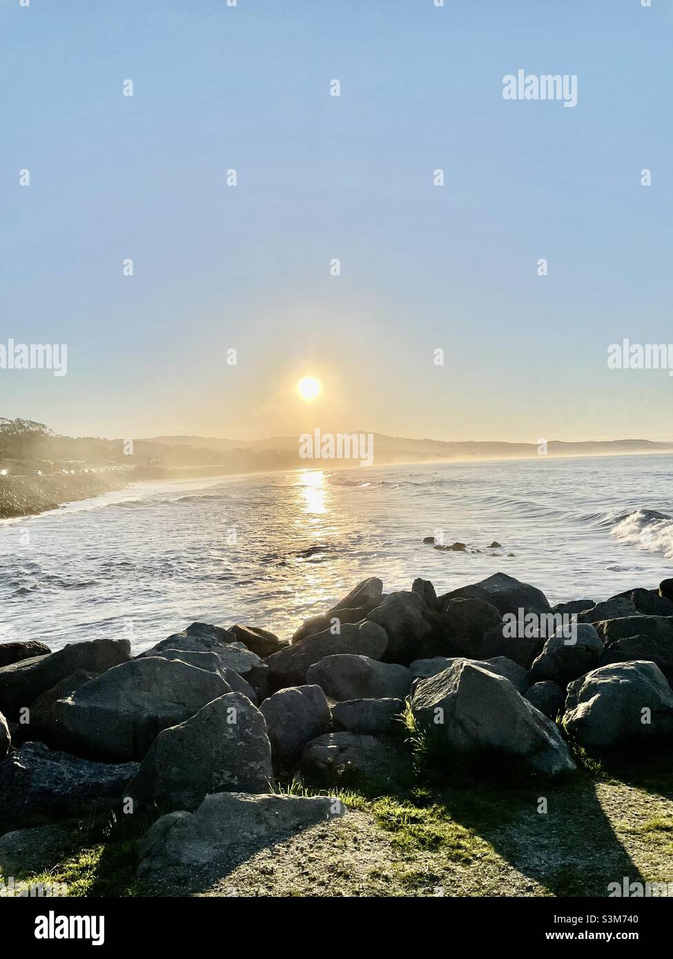 Early morning half moon bay - Smartphone Captured Stock Image