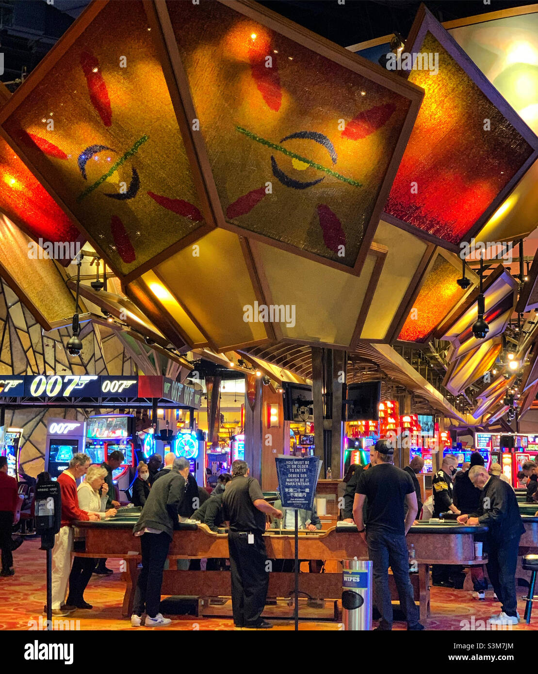 Casino of the Sky, Mohegan Sun, Uncasville, New London County, Connecticut, United States Stock Photo