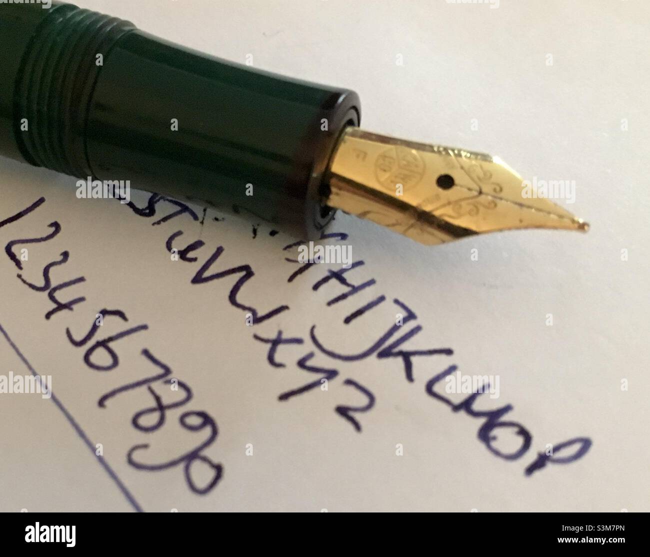 Ink Pen And Handwriting - Smartphone Captured Stock Image