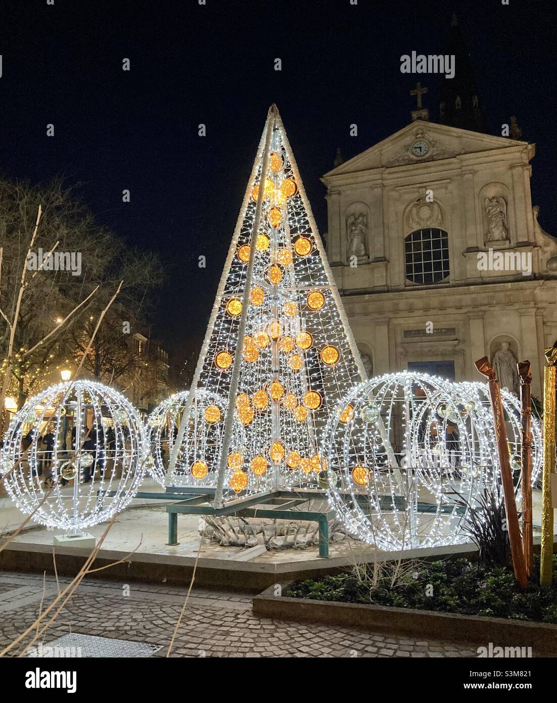 Christmas lights - Smartphone Captured Stock Image