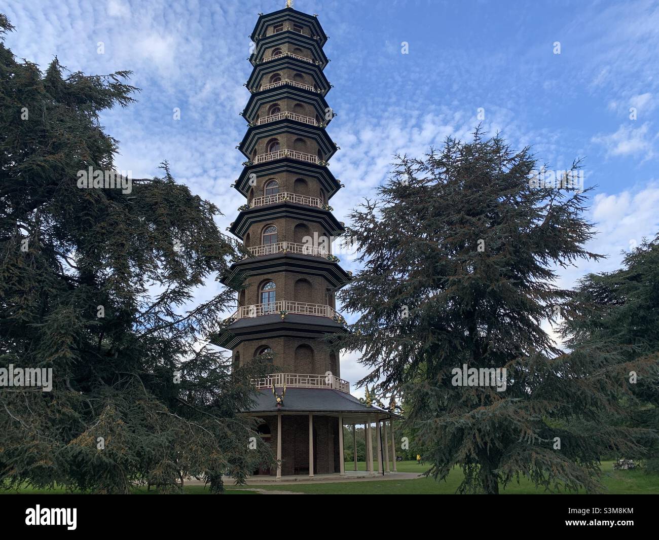 The Great Pagoda in Kew Gardens. The pagoda was completed in 1762 as a
