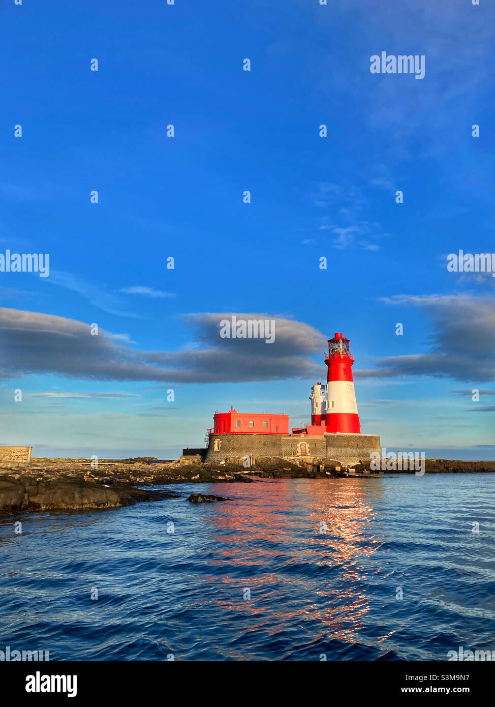 Farne Island lighthouse - Smartphone Captured Stock Image