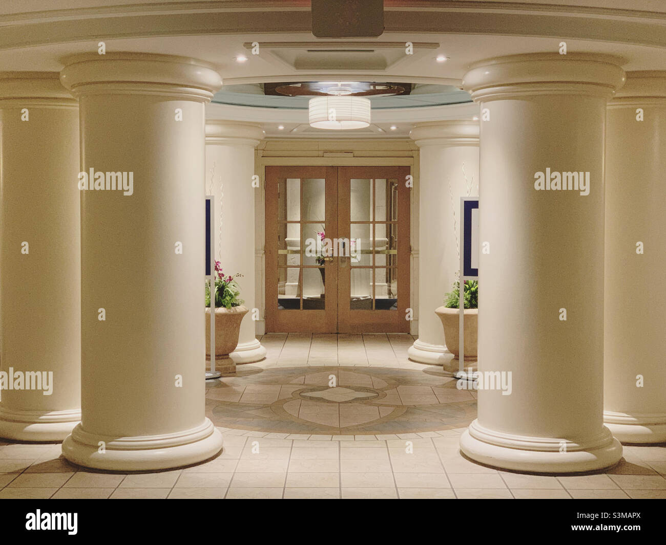 Spa entrance, Foxwoods Casino, Ledyard, New London County, Connecticut, United States, North America Stock Photo