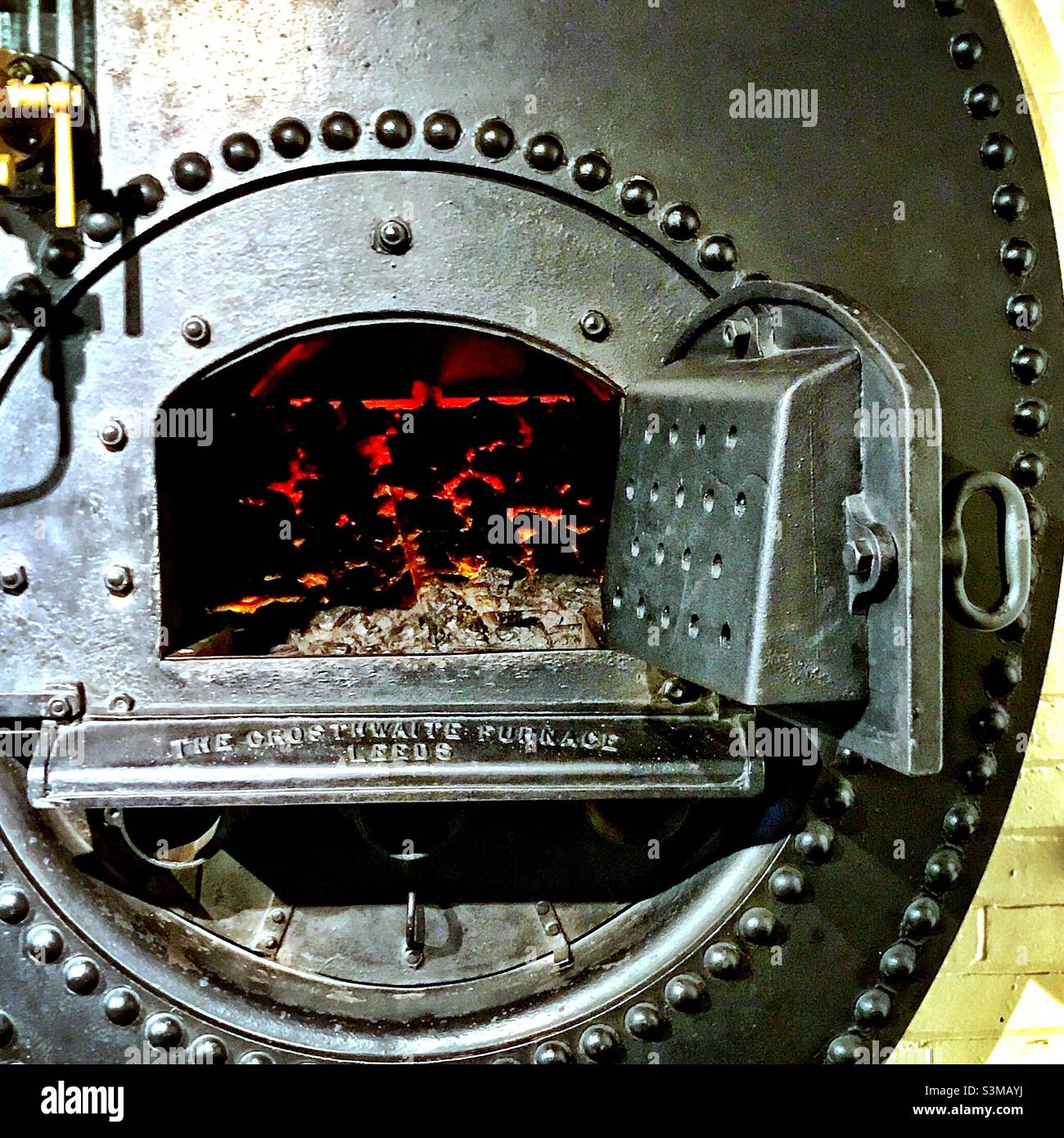 Detail of one of the Victorian boilers that powered the bascules of