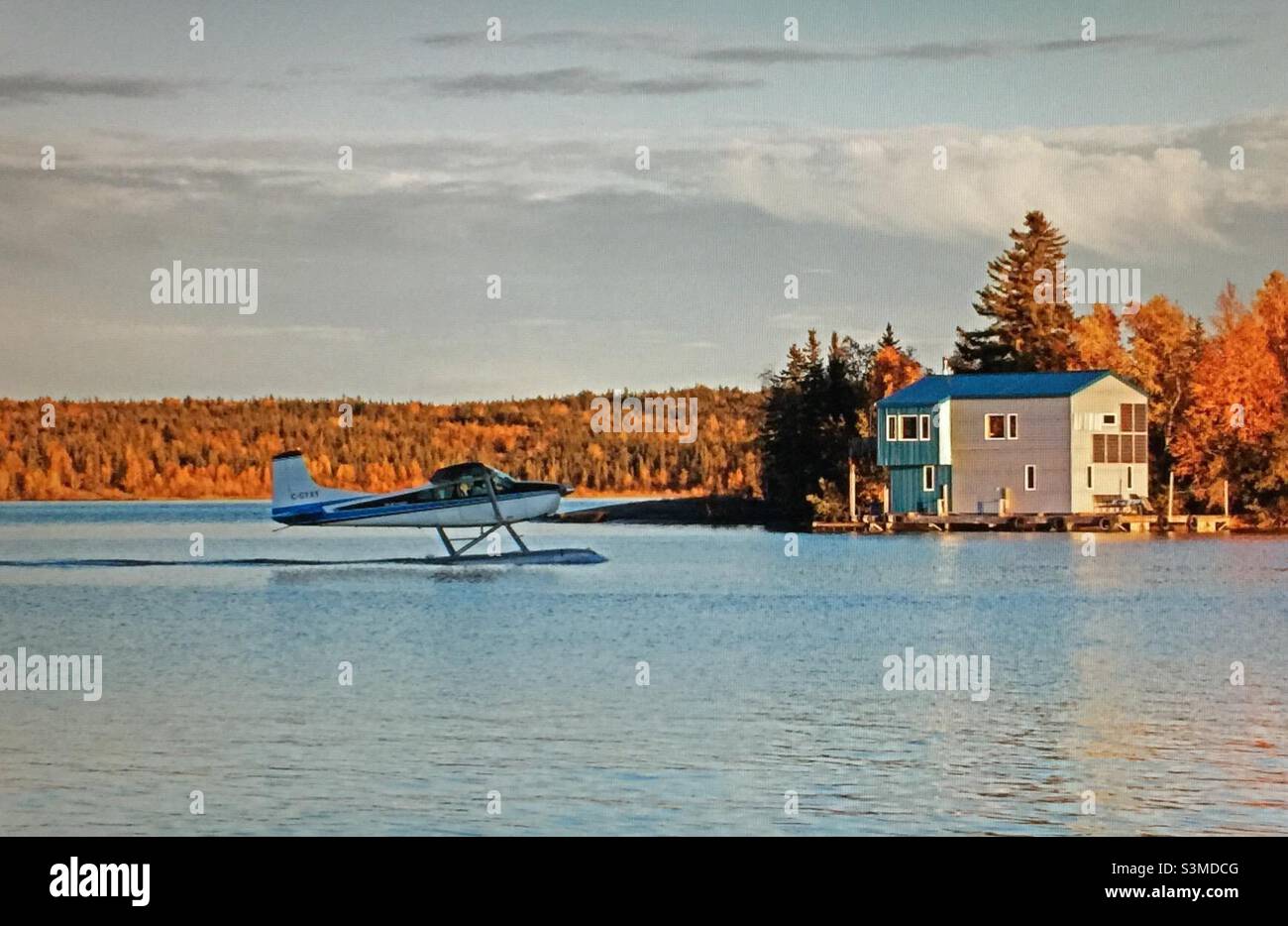 Summer cabin, on Great Slave Lake, Yellowknife, Northwest Territories ...