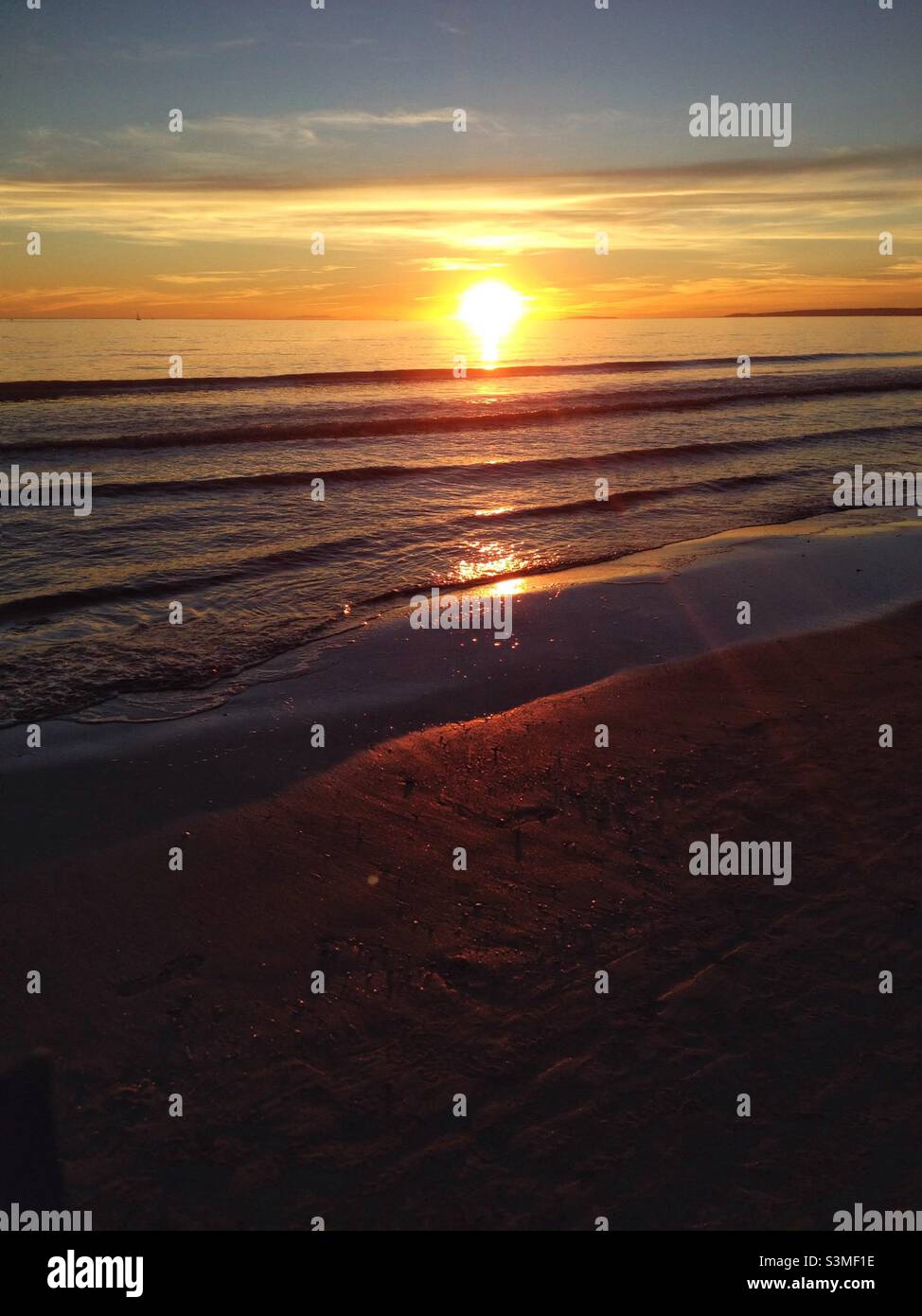 Sunset at La Grande Motte. Occitanie, France - Smartphone Captured Stock Image