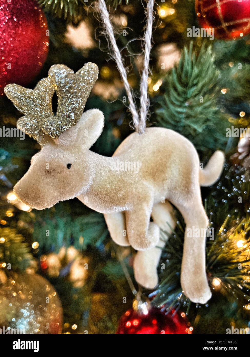 Kangaroo Christmas Tree Decoration Stock Photo