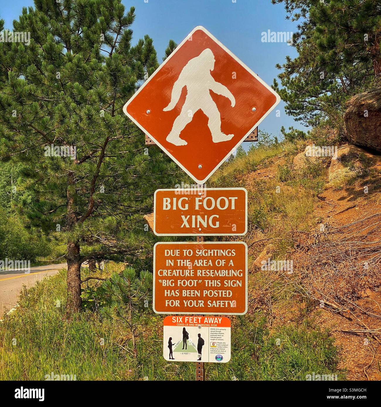 Bigfoot sign hi-res stock photography and images - Alamy