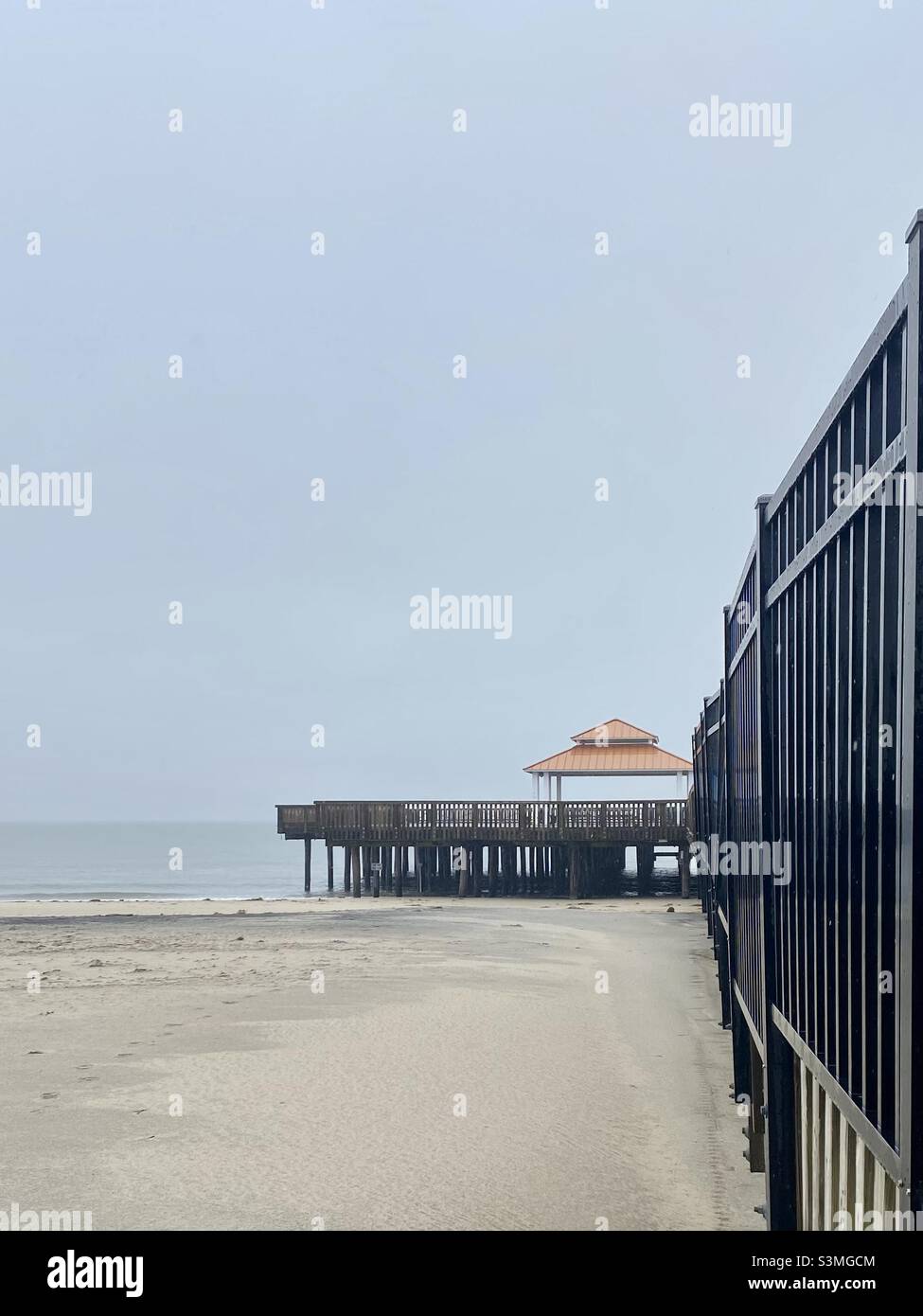 Buckroe Beach Pier Stock Photo Alamy