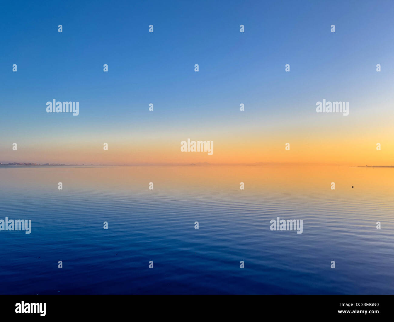 Sunset horizon - Smartphone Captured Stock Image