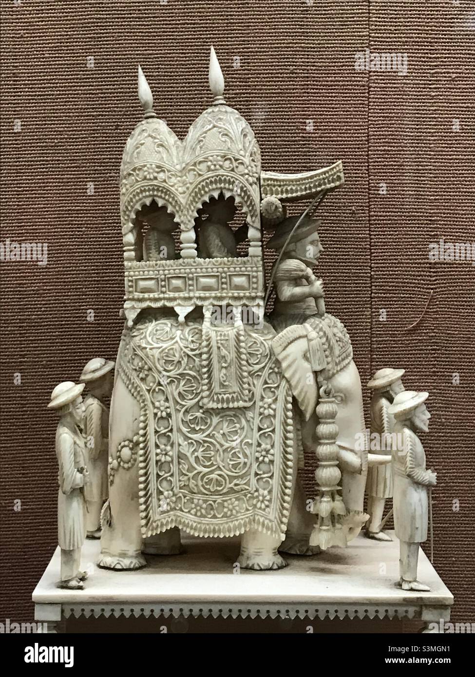 Indian heritage : Ivory carved piece from royal family Stock Photo