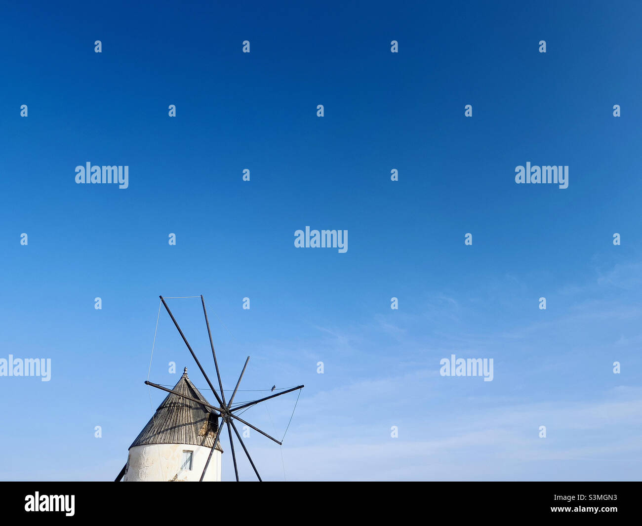 Spanish windmill Stock Photo