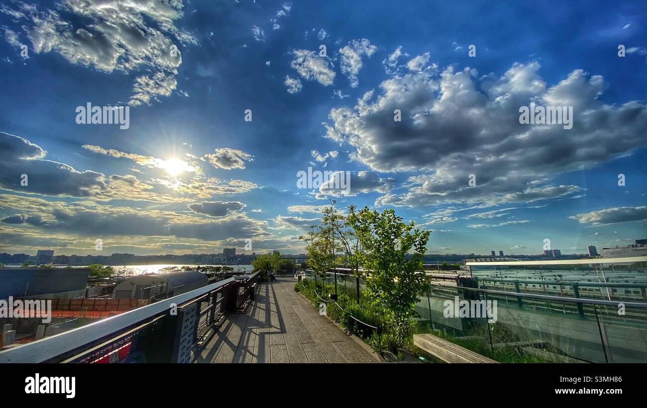 The Highline view, New York City. Summer 2021. - Smartphone Captured Stock Image