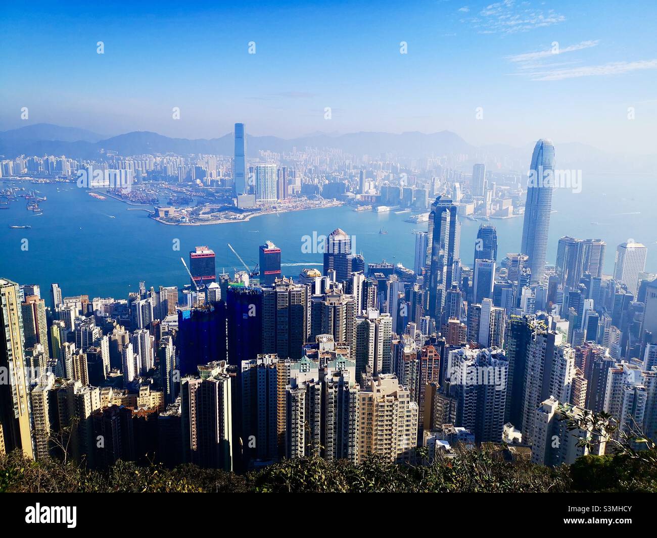 Skyline of Hong Kong. - Smartphone Captured Stock Image