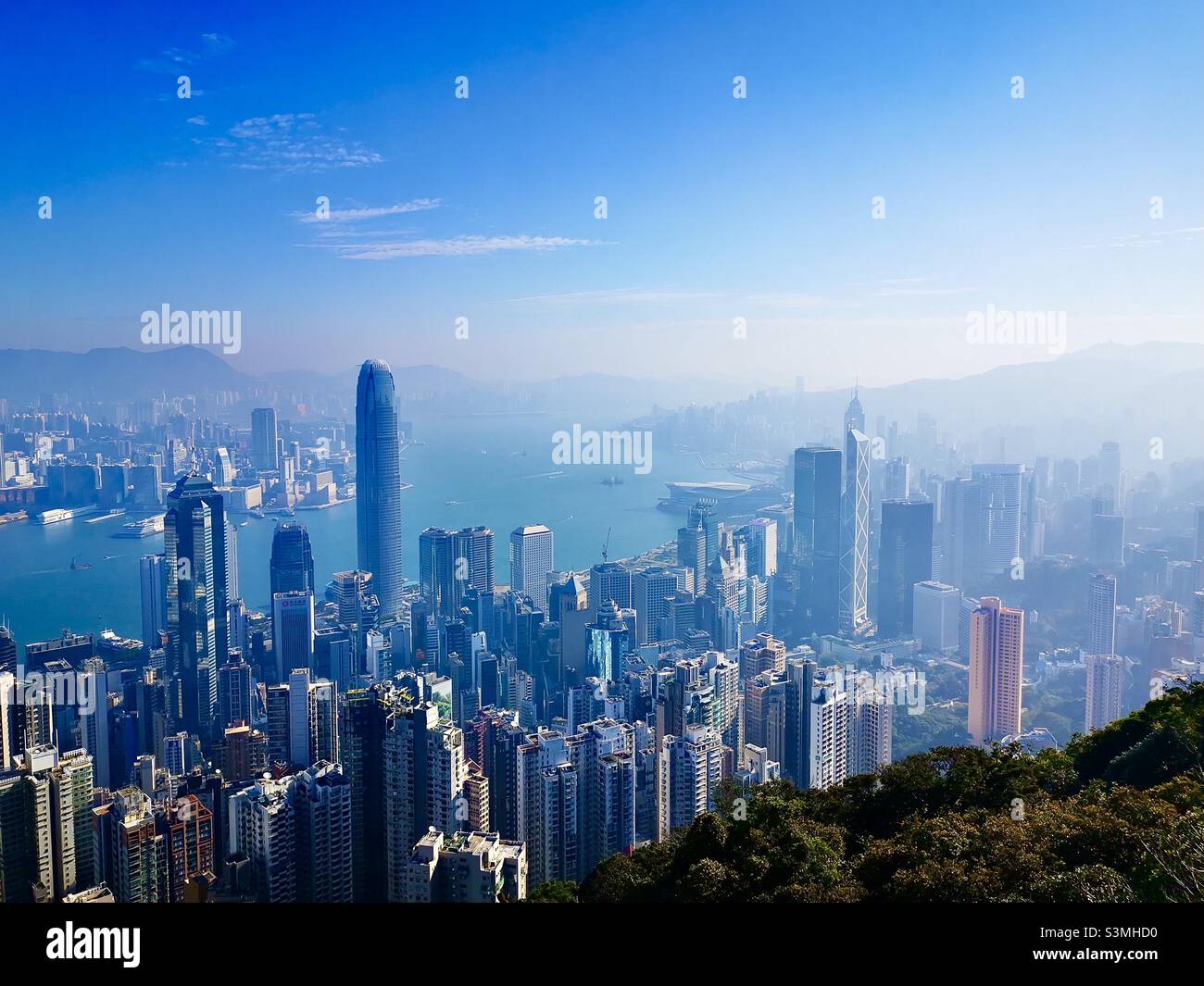 Skyline of Hong Kong. - Smartphone Captured Stock Image