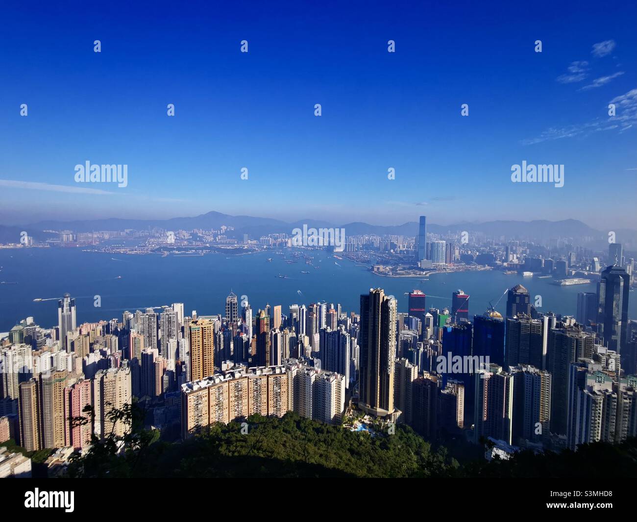 Skyline of Hong Kong. - Smartphone Captured Stock Image