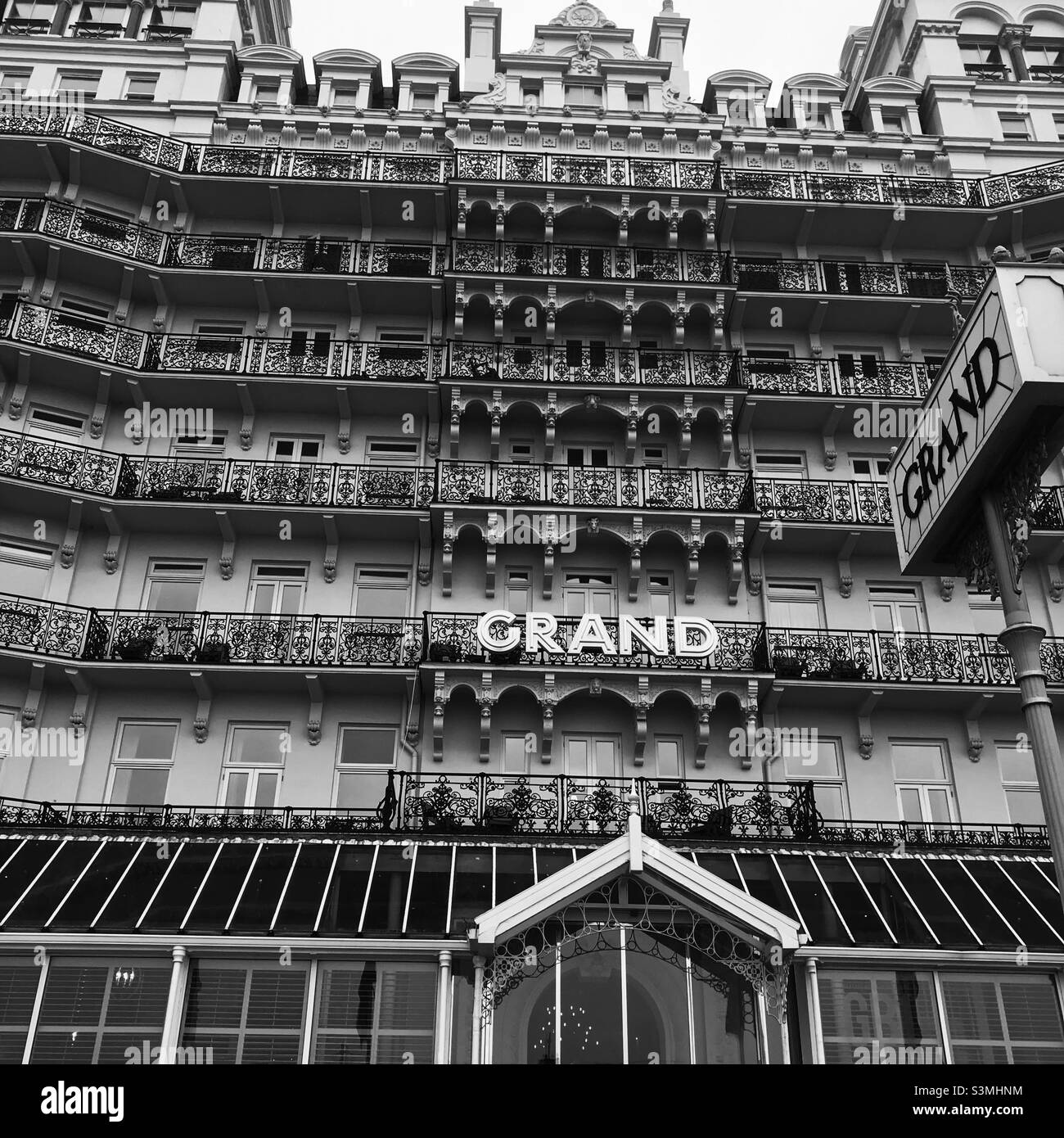 Brighton Grand Hotel Stock Photo Alamy