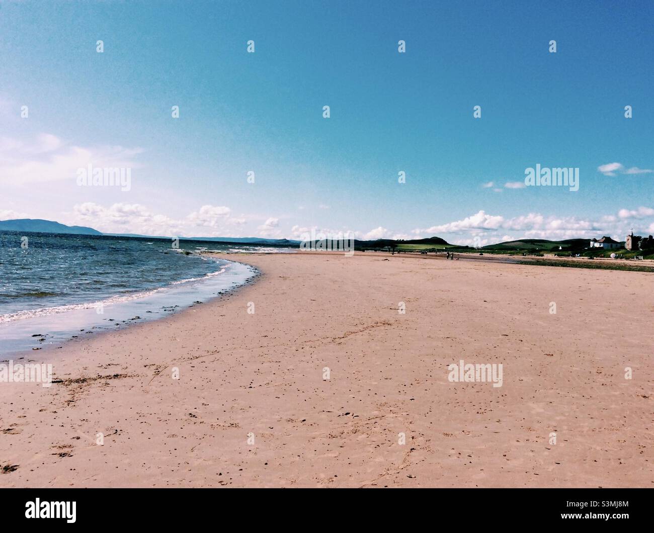 Seamill Beach - Seamill, West Kilbride, North Ayrshire, Scotland Stock Photo