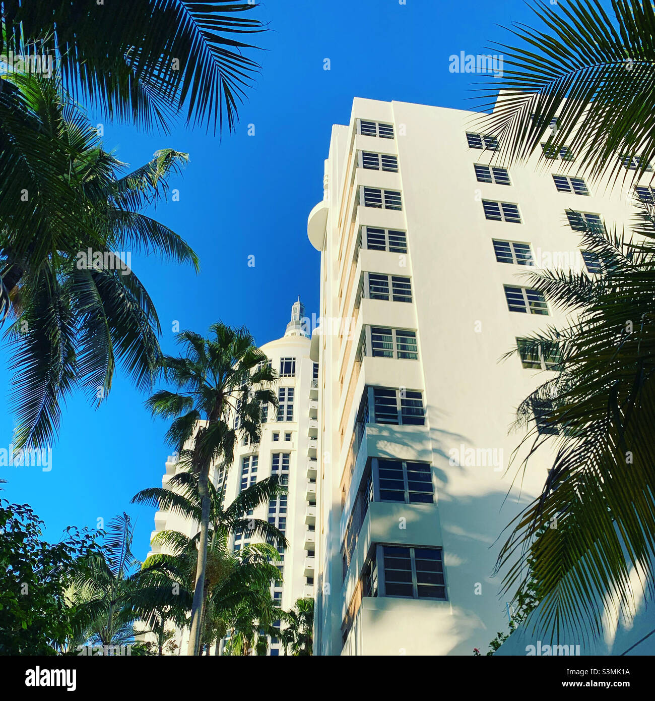 December, 2021, South Beach, Miami Beach, Miami-Dade County, Florida, United States, North America - Smartphone Captured Stock Image