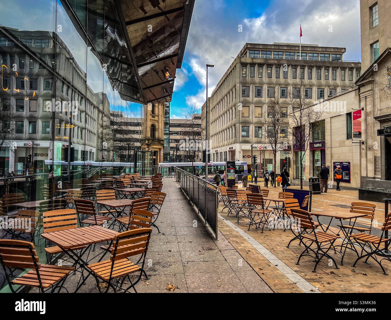 Park Row in Leeds - Smartphone Captured Stock Image