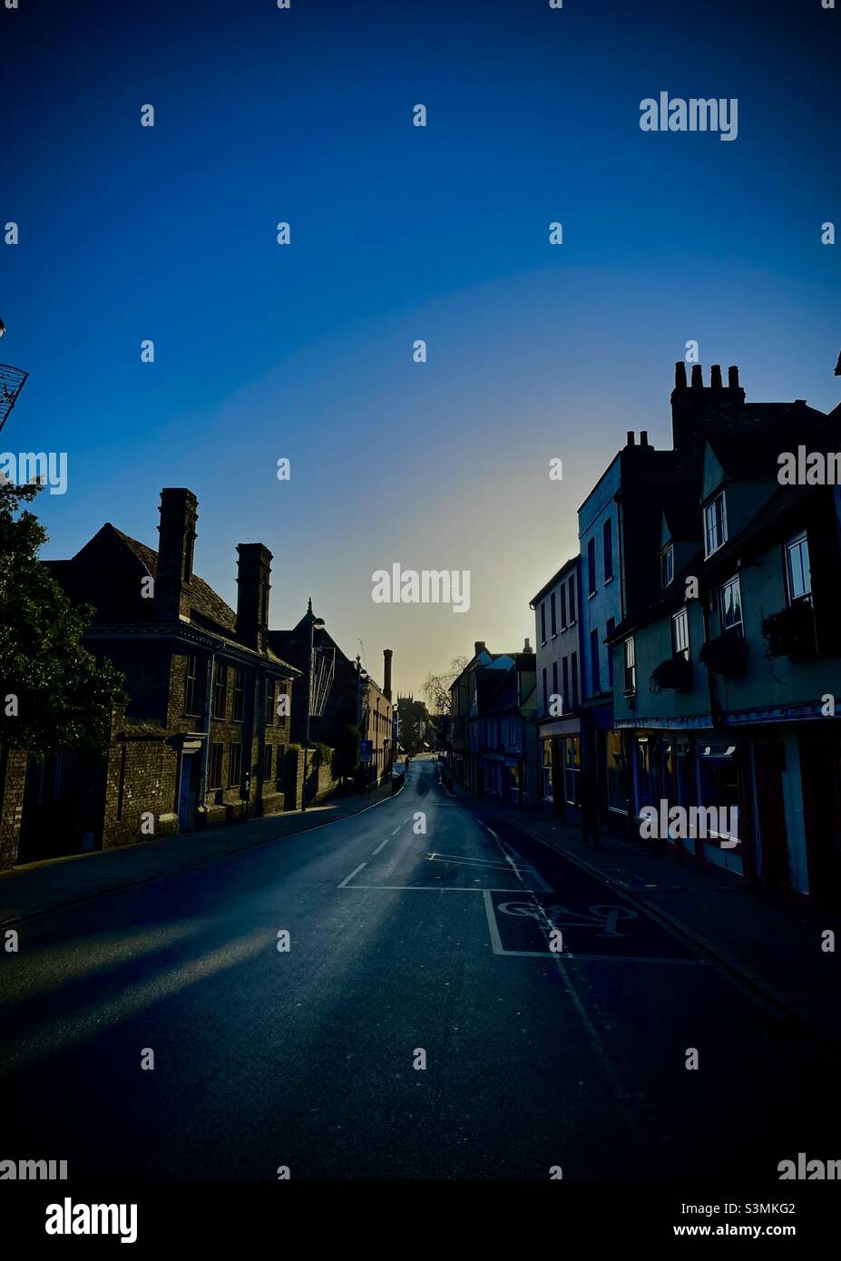 Cambridge City Dawn University Life beautiful - Smartphone Captured Stock Image