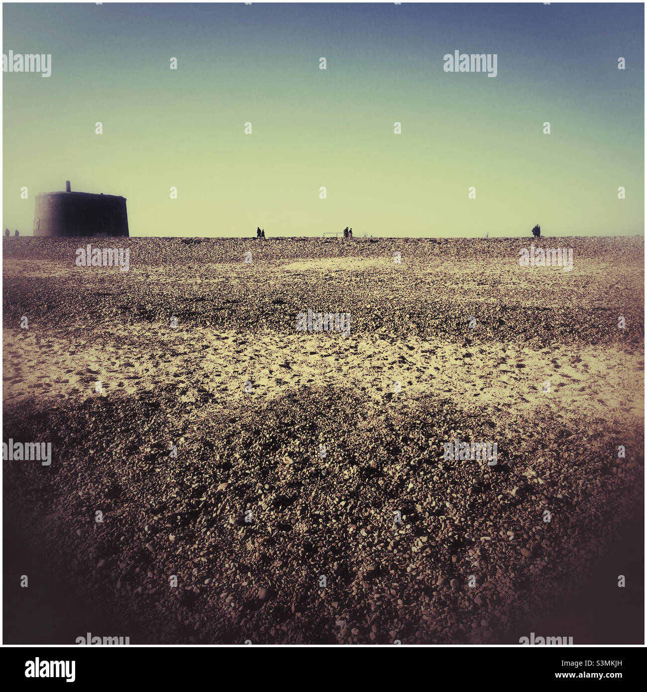 Martello Tower, Felixstowe, Suffolk coast - Smartphone Captured Stock Image