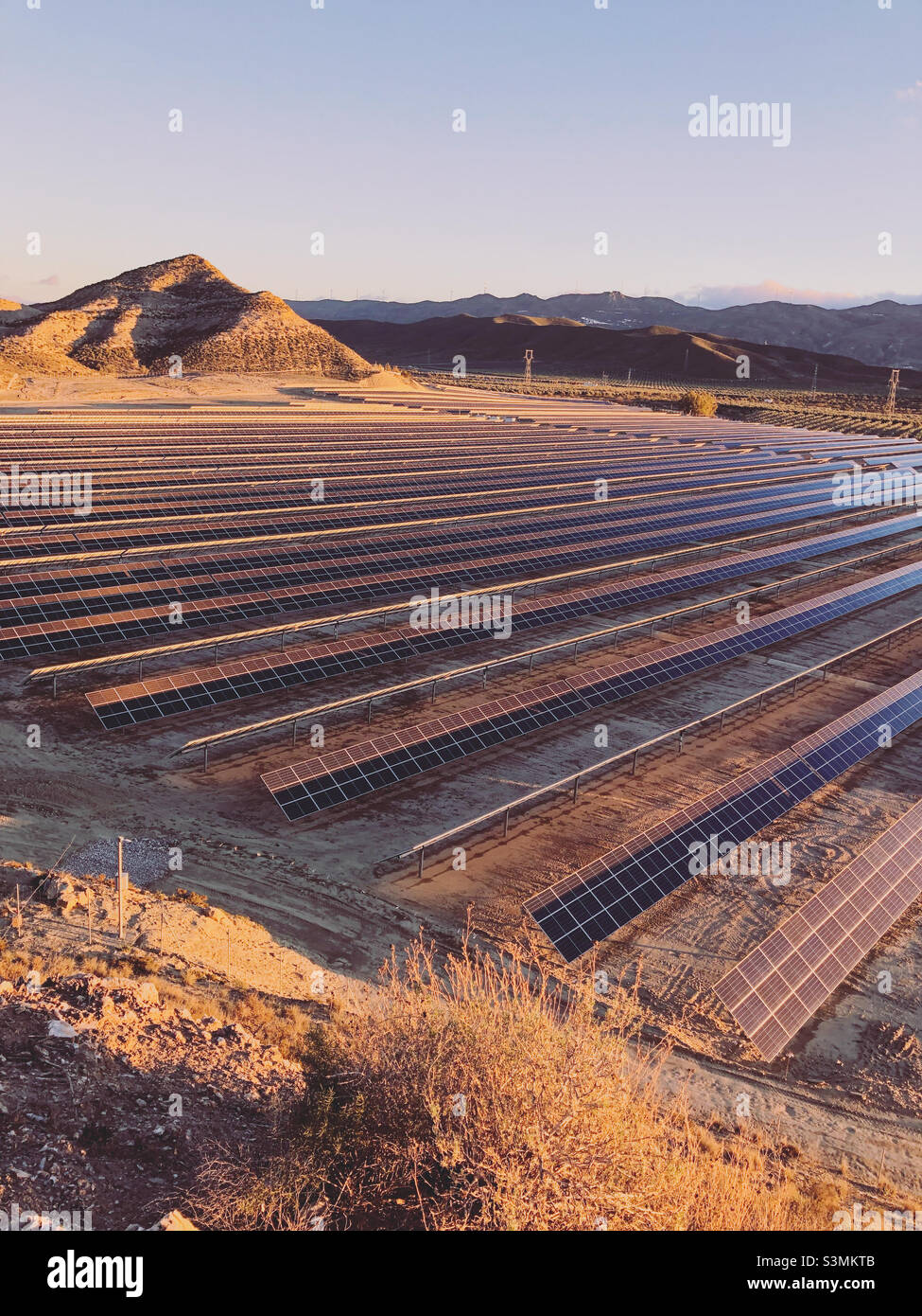 Solar power plant in tabernas desert hi-res stock photography and ...